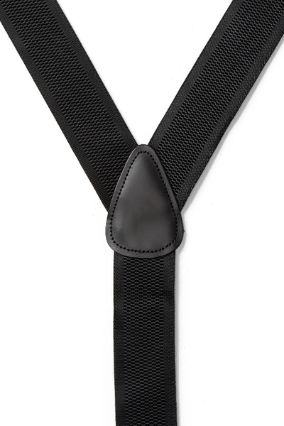 Shop Trafalgar Convertible Stretch Suspenders In Black