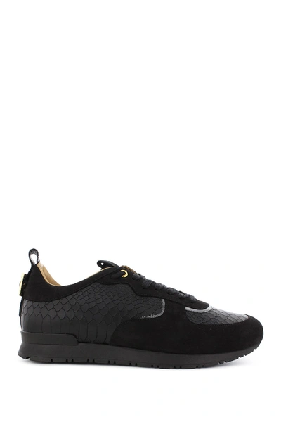 Shop Android Homme Beta Reptile-embossed Sneaker In Black