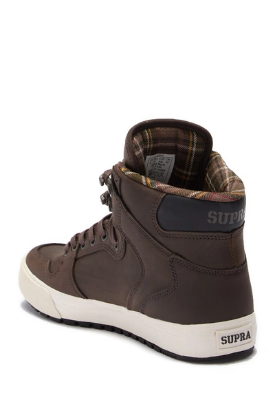 Shop Supra Vaider Suede High-top Sneaker In Demitasse-bone