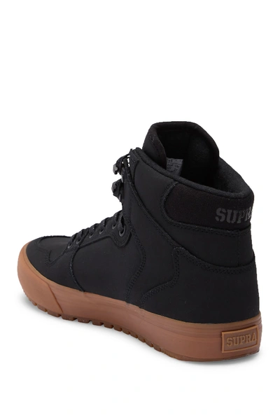 Shop Supra Vaider Suede High-top Sneaker In Black/black-gum