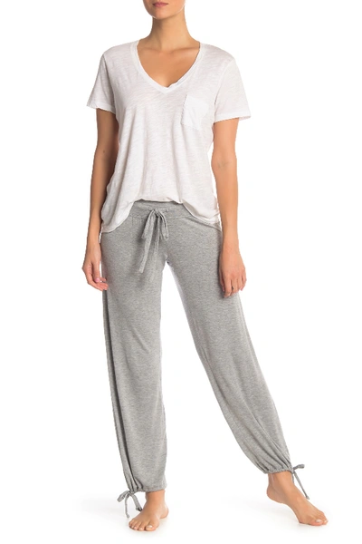 Essential Drawstring Pajama Pants In Heather Grey