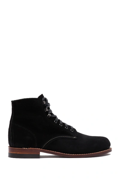 Shop Wolverine 1000 Mile Plain Toe Boot In Boot Black