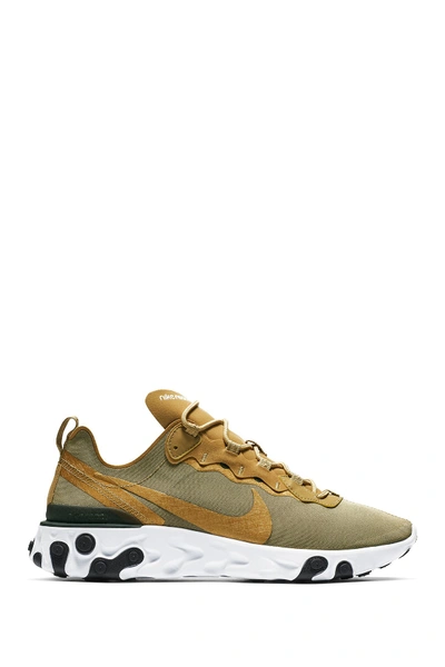 Shop Nike React Element 55 Sneaker In 700 M Gold/m Gold