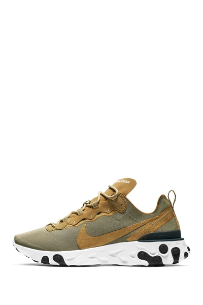 Shop Nike React Element 55 Sneaker In 700 M Gold/m Gold