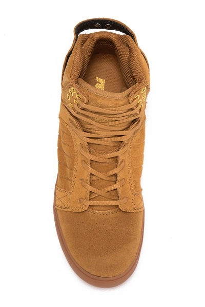 Shop Supra Skytop Suede High-top Sneaker In Tan/lt Gum