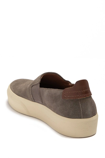 Shop Frye Beacon Suede Slip-on Sneaker In Slate