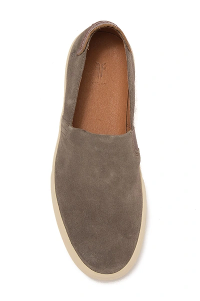 Shop Frye Beacon Suede Slip-on Sneaker In Slate