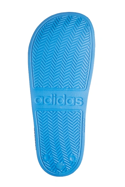 Shop Adidas Originals Adilette Shower Slide Sandal In Trublu/ftw