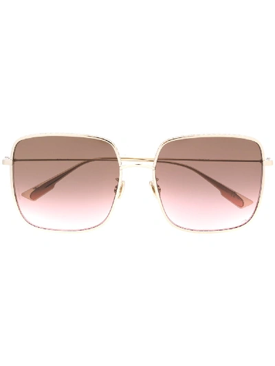 Shop Dior By  Oversized Sunglasses In Gold