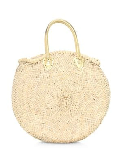 Shop Poolside Women's Le Cercle Woven Straw Tote In Natural