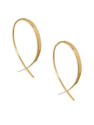 Shop Lana Girl Mini Upside Down Threader Earrings In Gold