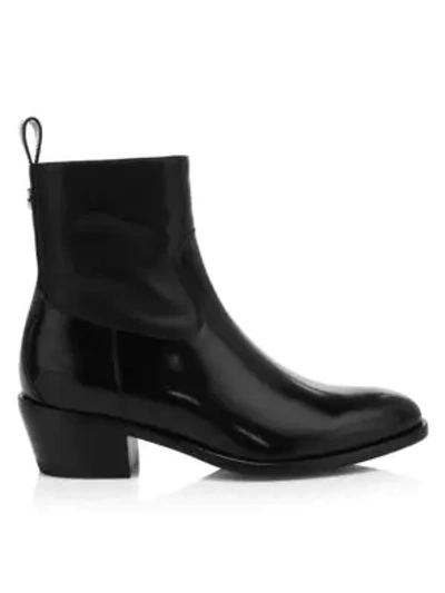 Shop Jimmy Choo Jesse Patent Leather Ankle Boots In Black
