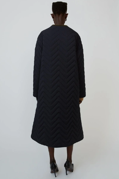 Shop Acne Studios Quilted Coat Black