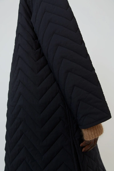 Shop Acne Studios Quilted Coat Black