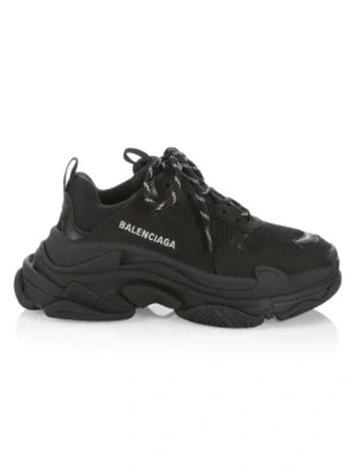 Shop Balenciaga Triple S Sneakers In Noir