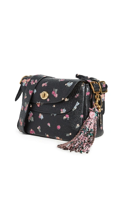 Shop Coach X Tabitha Simmons Print Suspender Pouch In Black