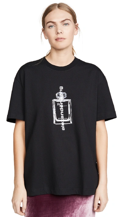 Shop Alexander Wang Short Sleeve T-shirt With Graphic In Black