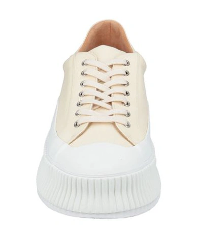 Shop Jil Sander Sneakers In Ivory