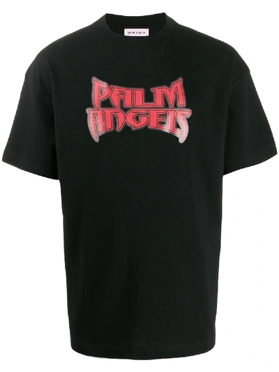 Shop Palm Angels Black T-shirt