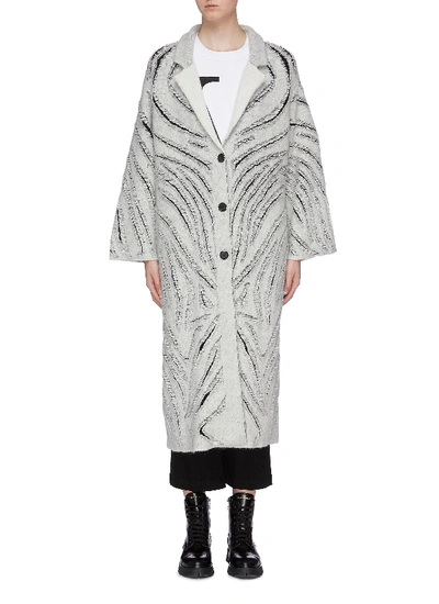 Shop 3.1 Phillip Lim / フィリップ リム Zebra Fringe Cutout Melton Long Coat