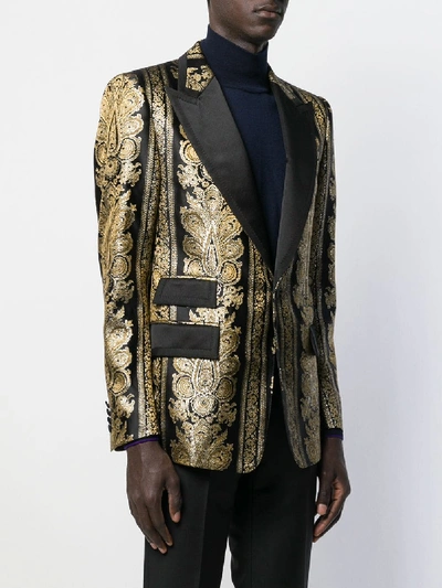 Shop Dolce & Gabbana Smoking Jacket In Gold