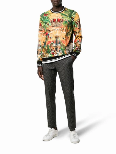 Shop Dolce & Gabbana Giardino Sweatshirt In Multicolor