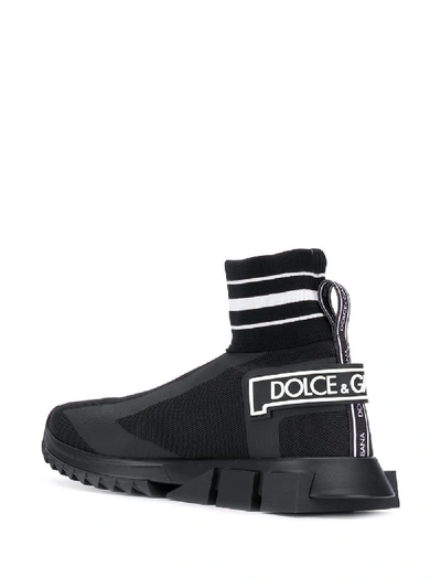 Shop Dolce & Gabbana Maglina Hight Sneaker In Black