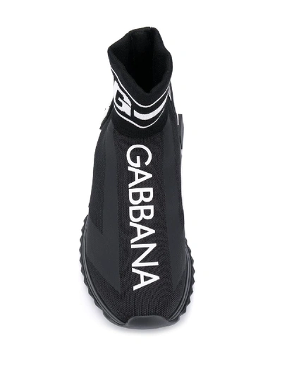 Shop Dolce & Gabbana Maglina Hight Sneaker In Black