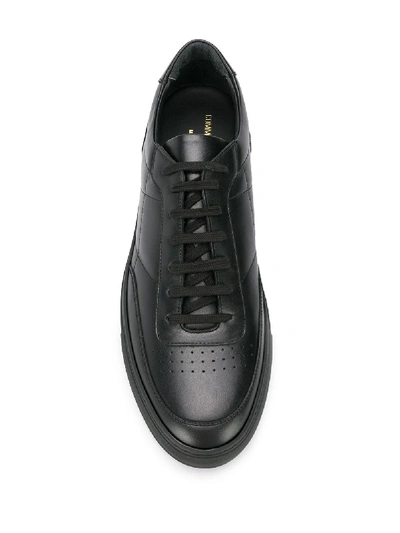 Shop Common Projects Leather Sneakers In Black