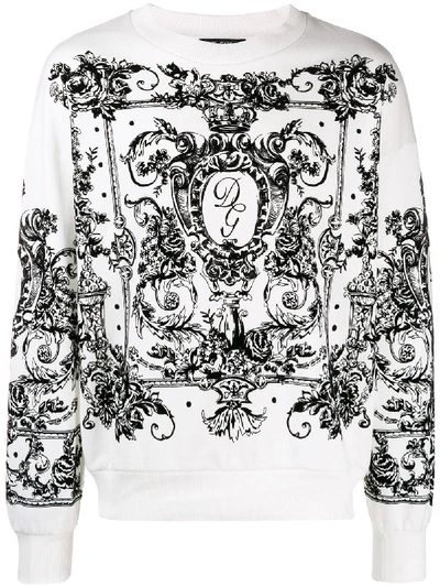 Shop Dolce & Gabbana Sweatshirt In White