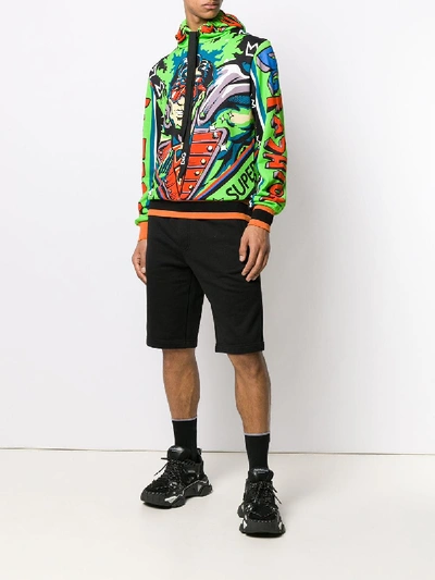 Shop Dolce & Gabbana Lantern Hoodie In Multicolor