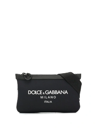 Shop Dolce & Gabbana Stamped Dg Milano Belt Bag In Multicolor