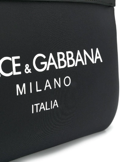 Shop Dolce & Gabbana Stamped Dg Milano Belt Bag In Multicolor