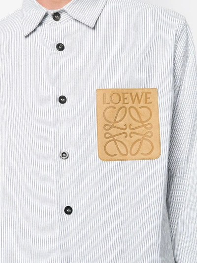 Shop Loewe Logo Shirt In White