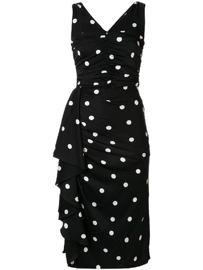 Shop Dolce & Gabbana Silk Dress In Black