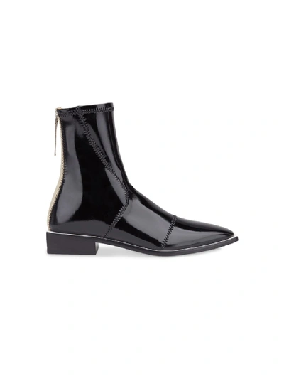 Shop Fendi Leather Boots In Black