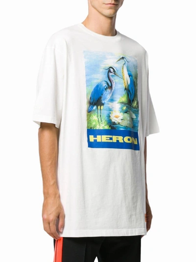 Shop Heron Preston Oversized Cotton T-shirt In White