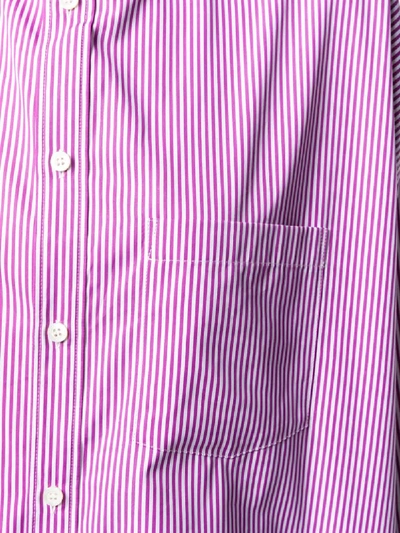 Shop Balenciaga New Swing Shirt In Violet