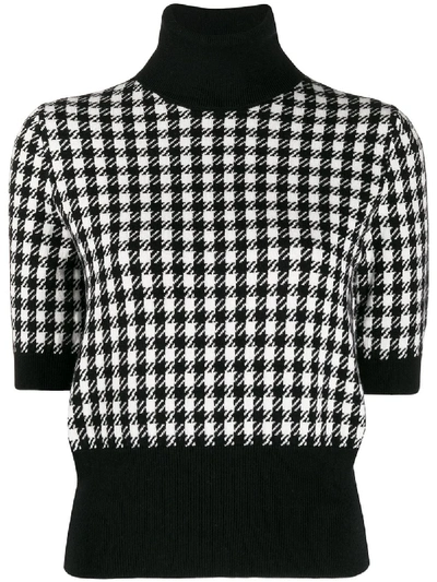 Shop Dolce & Gabbana Wool Turtle Neck Sweater In Black