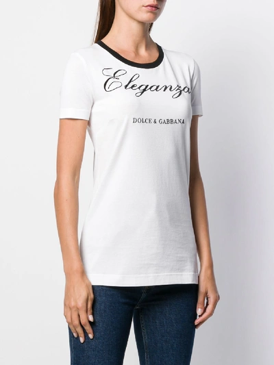 Shop Dolce & Gabbana Cotton T-shirt In White