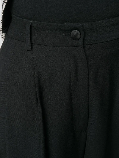 Shop Dolce & Gabbana Cotton Trousers In Black