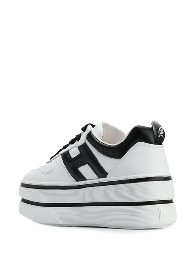 Shop Hogan Maxi H449 Sneakers In White