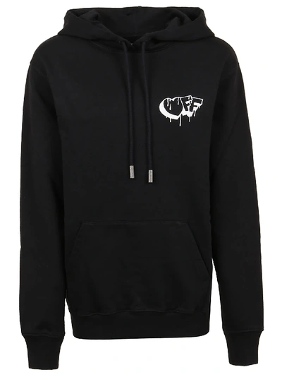 Shop Off-white Markers Regular Hoodie White Black In Black White