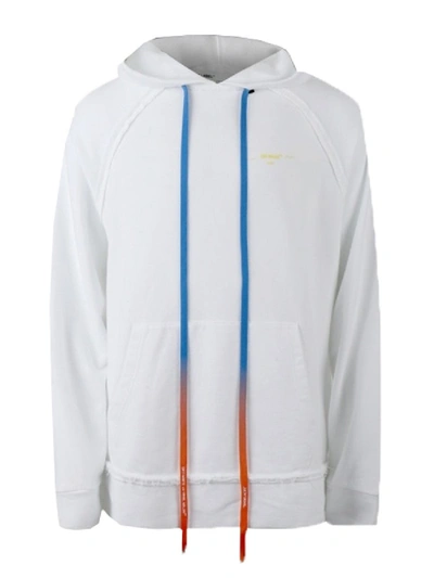 Shop Off-white Acrylic Paint Arrows Hoodie White