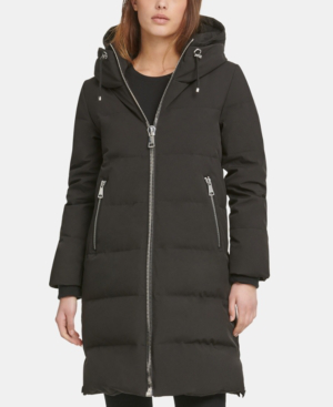 dkny puffer coat with hood