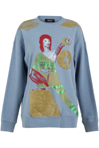 Shop Undercover David Bowie Sweatshirt In Blue