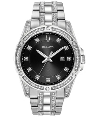 Shop Bulova Men's Stainless Steel Bracelet Watch 42mm Gift Set