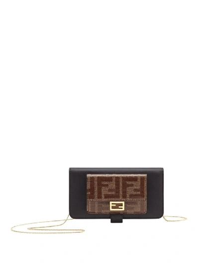 Shop Fendi Ff Motif Iphone X Cover In Black