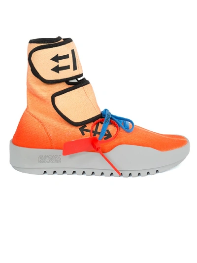 Shop Off-white Orange Men's  X The Webster Exclusive Moto Wrap Sneakers