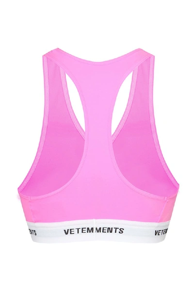 Shop Vetements Sports Top In Purple